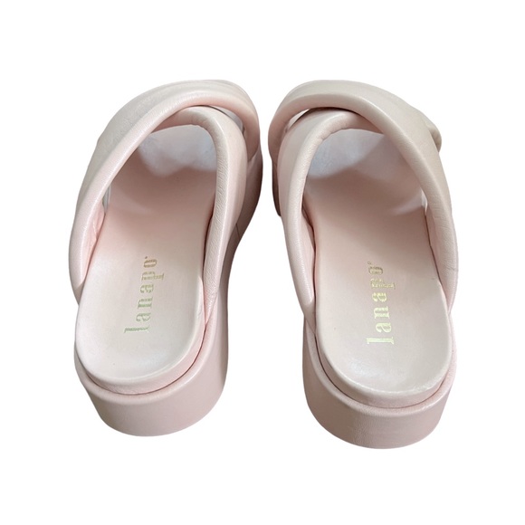 LANAPO Crossover Platform Slides Sandals Leather Made Italy Excellent Condition - Picture 5 of 9